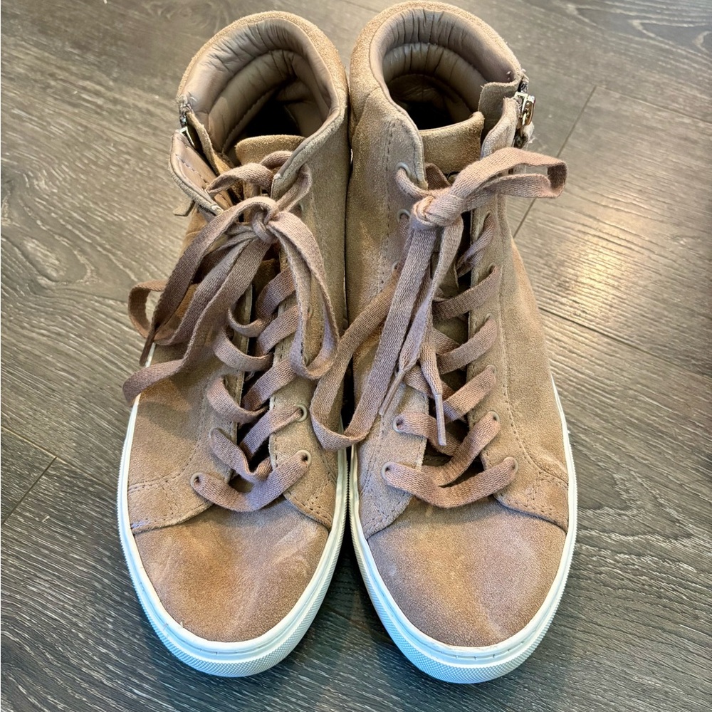 UGG Women's Beige Suede Sneakers